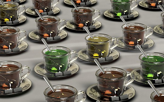 tazas de té