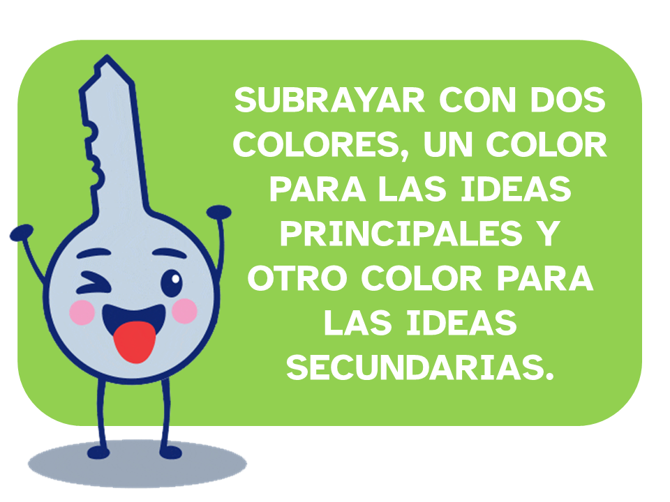 Subrayar con dos colores