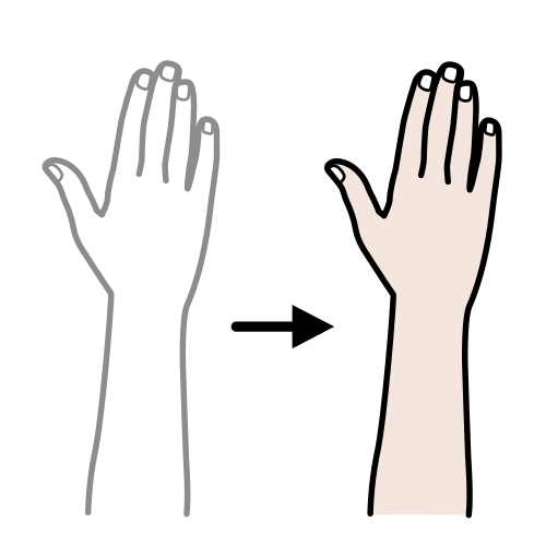 Un movimiento con la mano