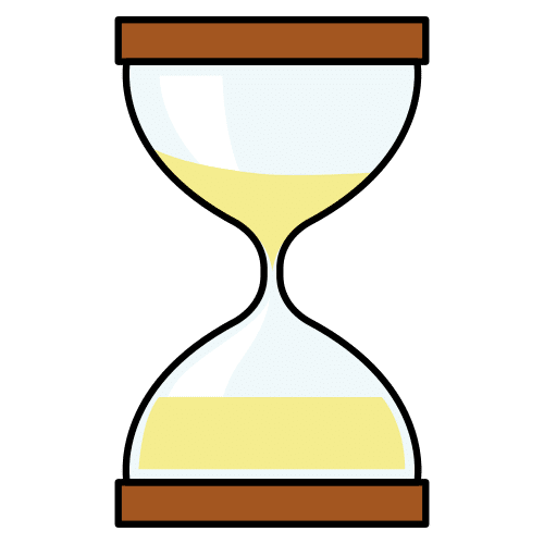 Un reloj de arena.
