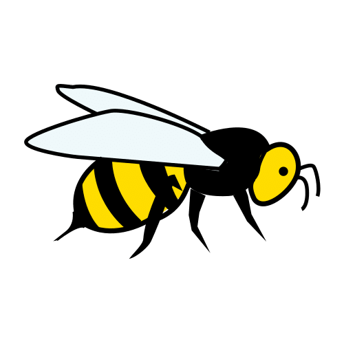 La imagen muestra una abeja