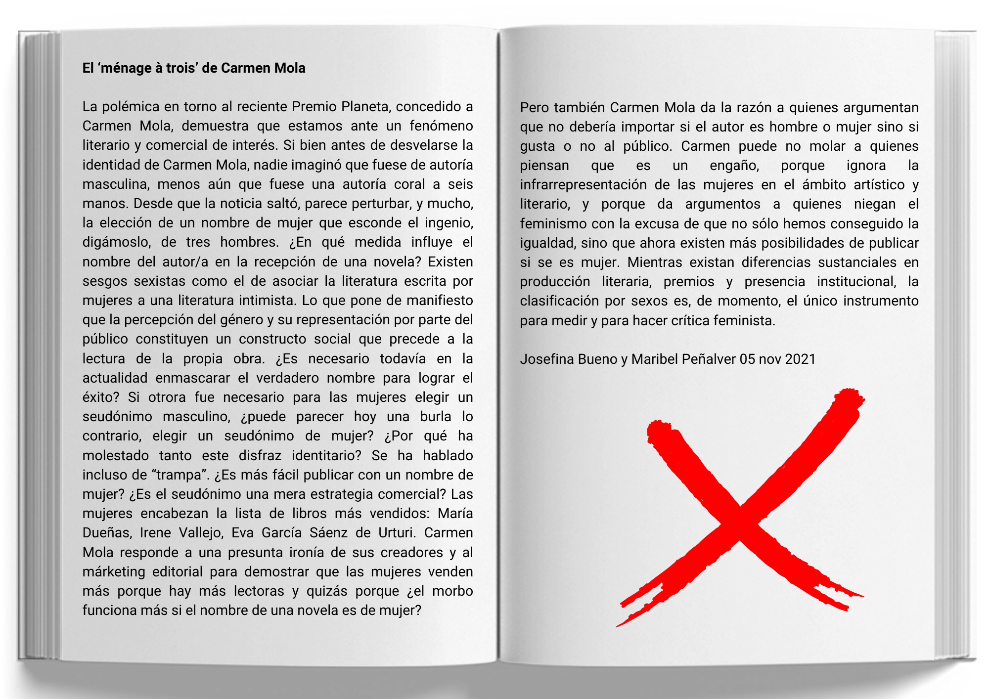 Texto sobre Carmen Mola