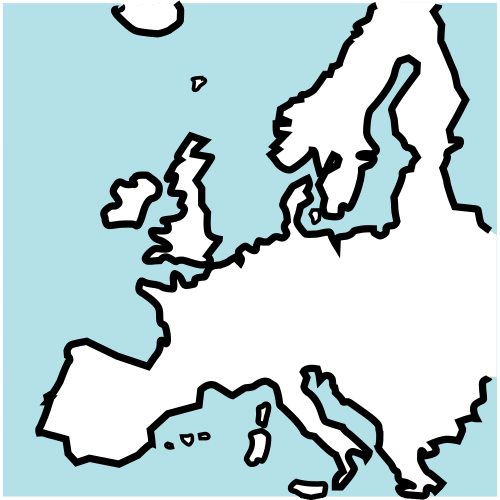 Un mapa de Europa