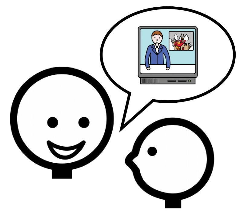 Dos personas comunicándose