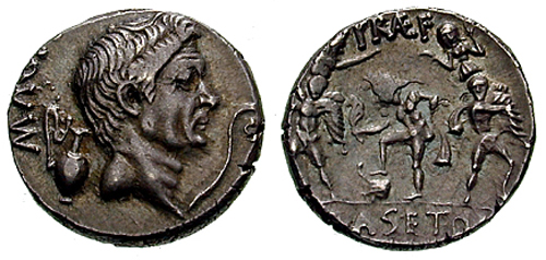 Denarios de Pompeyo