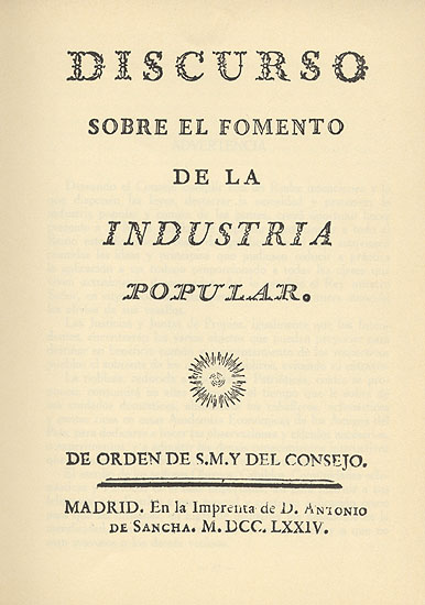 Discurso sobre el fomento de la industria