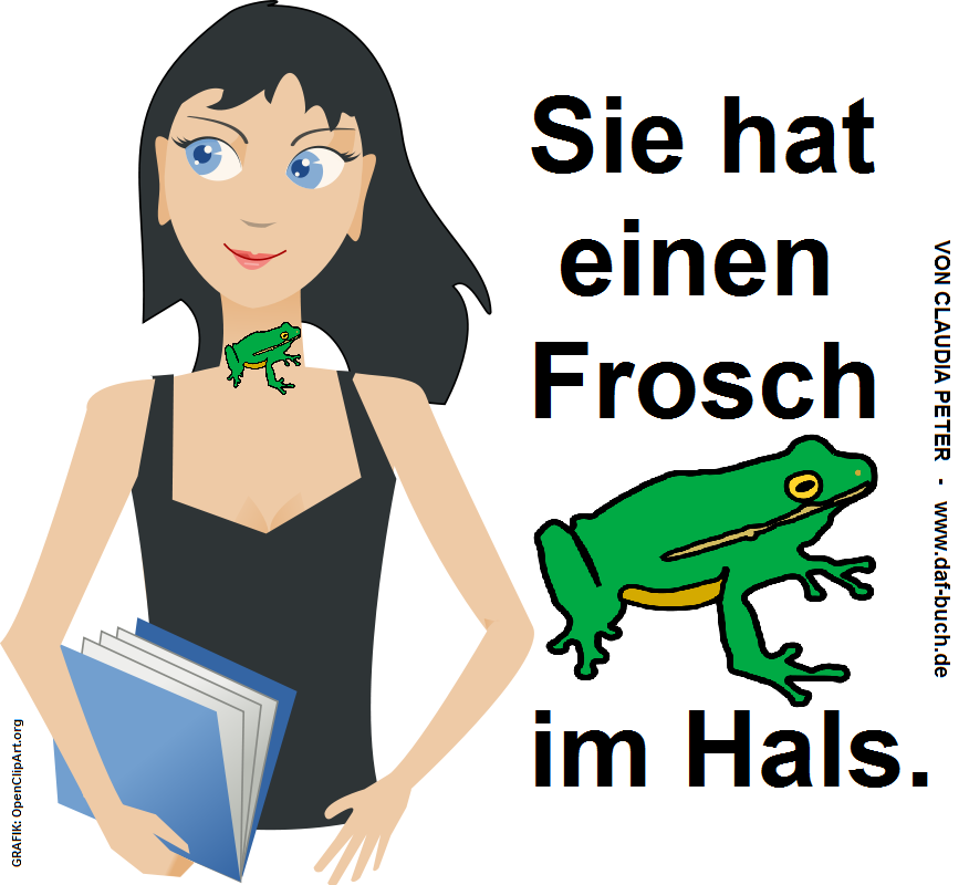 Frosch im Hals