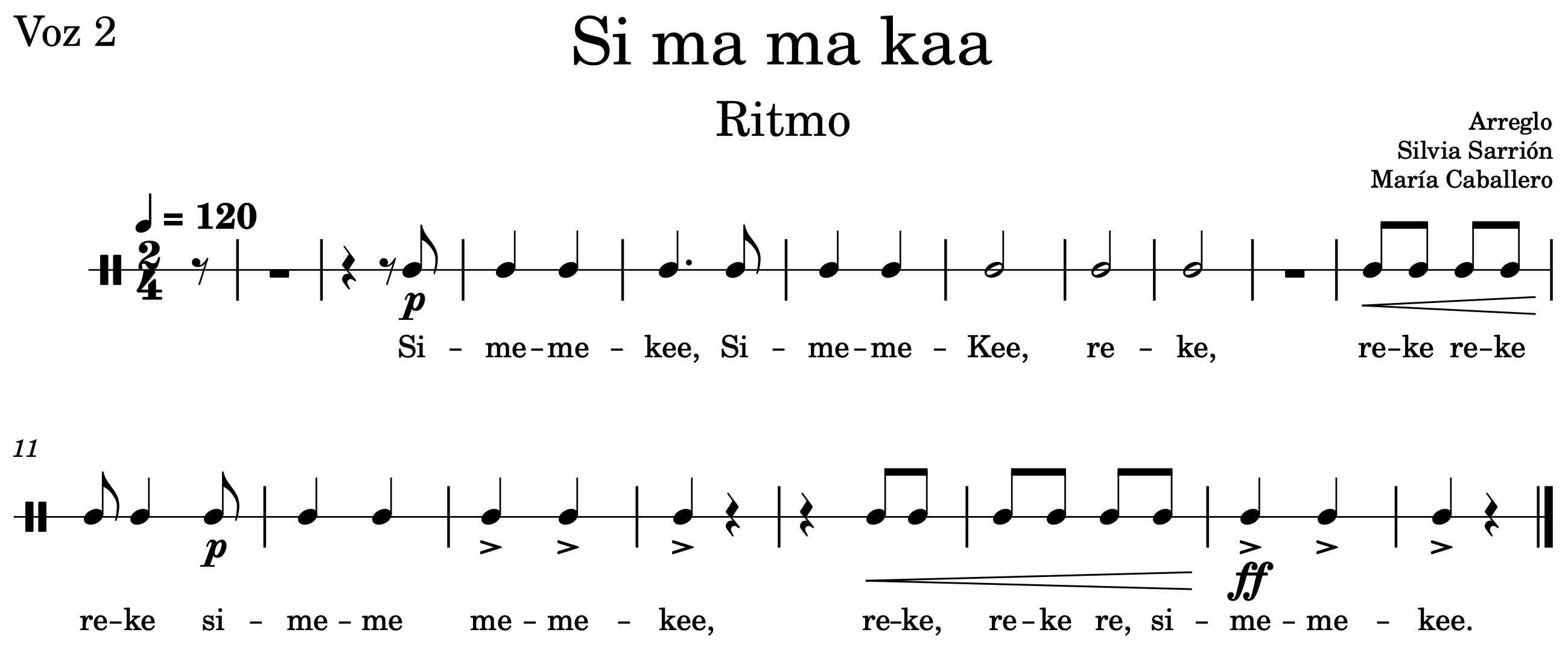 Ritmo de la voz 2.