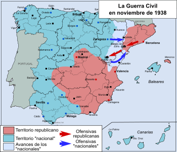 La Guerra Civil en noviembre de 1938