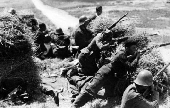 Trinchera en la Guerra Civil