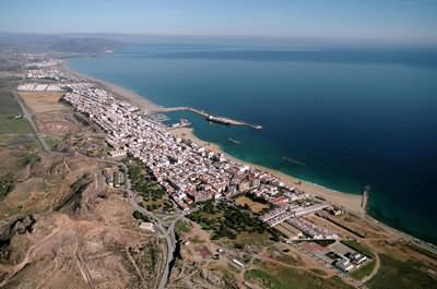 Vista aérea de Garrucha, en Almería