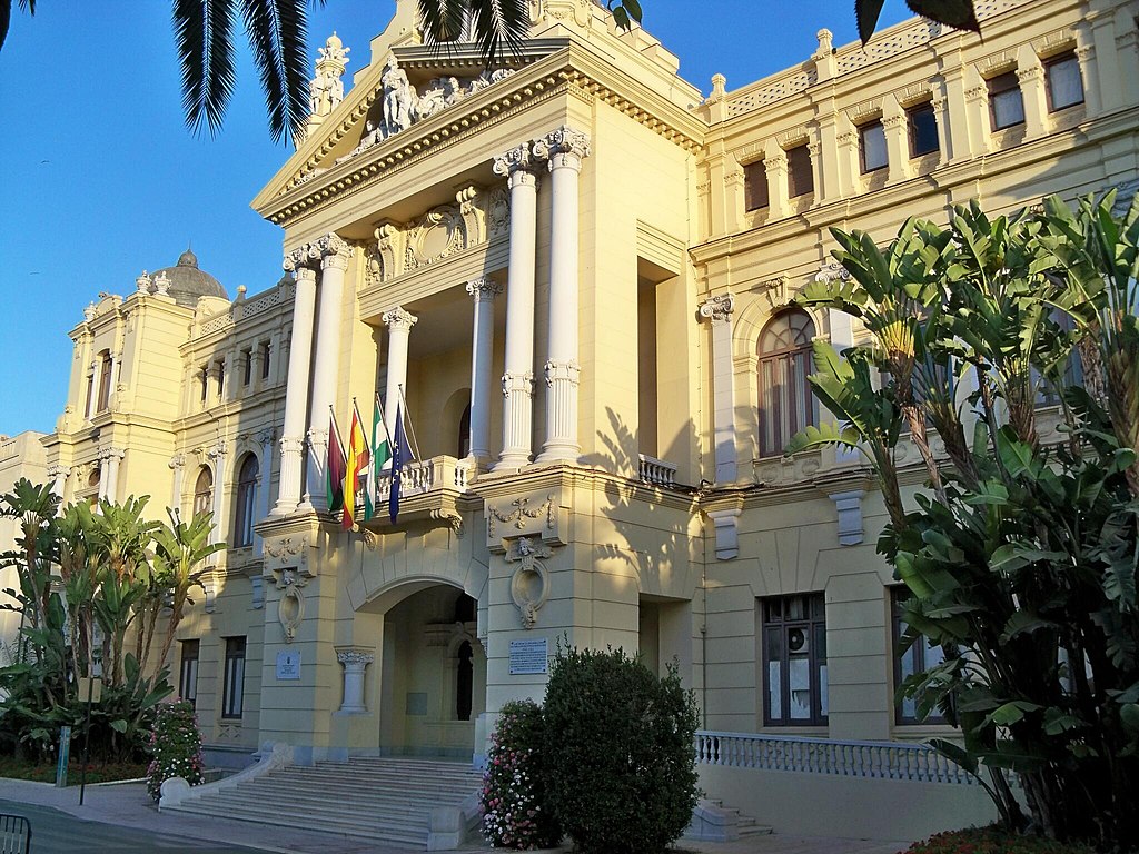 Fachada del Ayuntamiento de Málaga