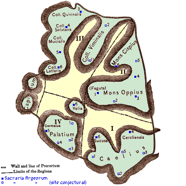 Las cuatro regiones de Roma