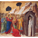 Duccio de Buonaseña. Resurrección de Lázaro