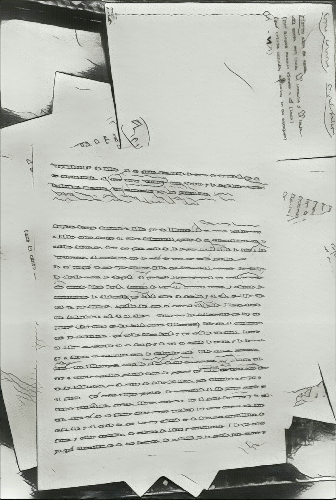 papeles mecanografiados
