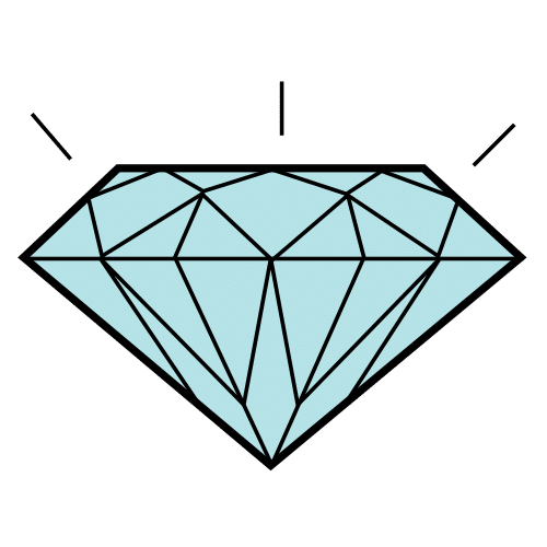 Destellos Una piedra preciosa azul claro brillando.