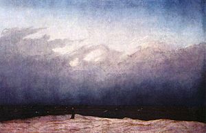 Monje a la orilla del mar. Friedrich. 1808