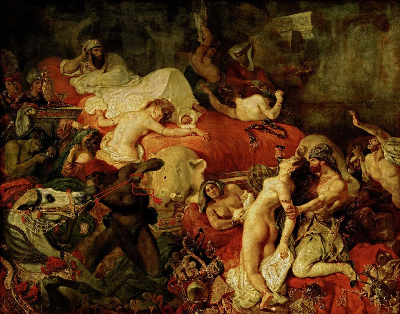 La muerte de Sardanápalo. Delacroix. 1827