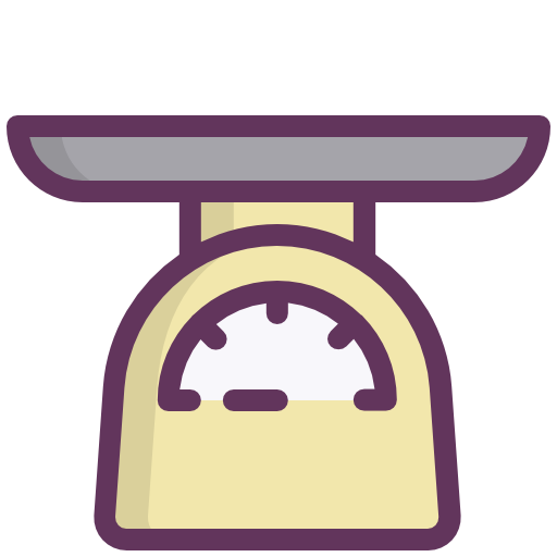 Imagen de un icono de un equilibrio pesa peso utensilios de cocina