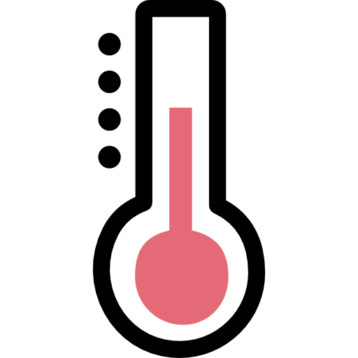 Imagen que muestra un termómetro marcando media temperatura
