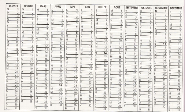 calendario