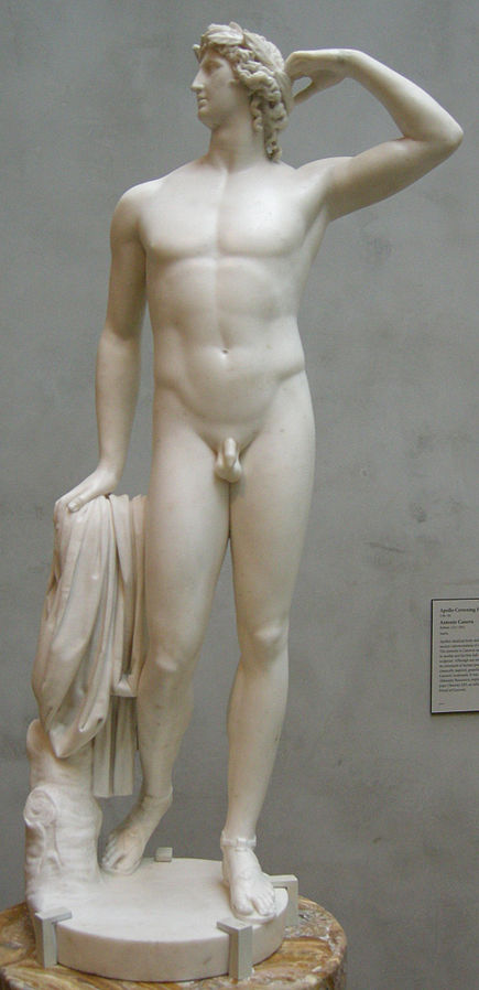 Canova. Apolo coronándose a sí mismo