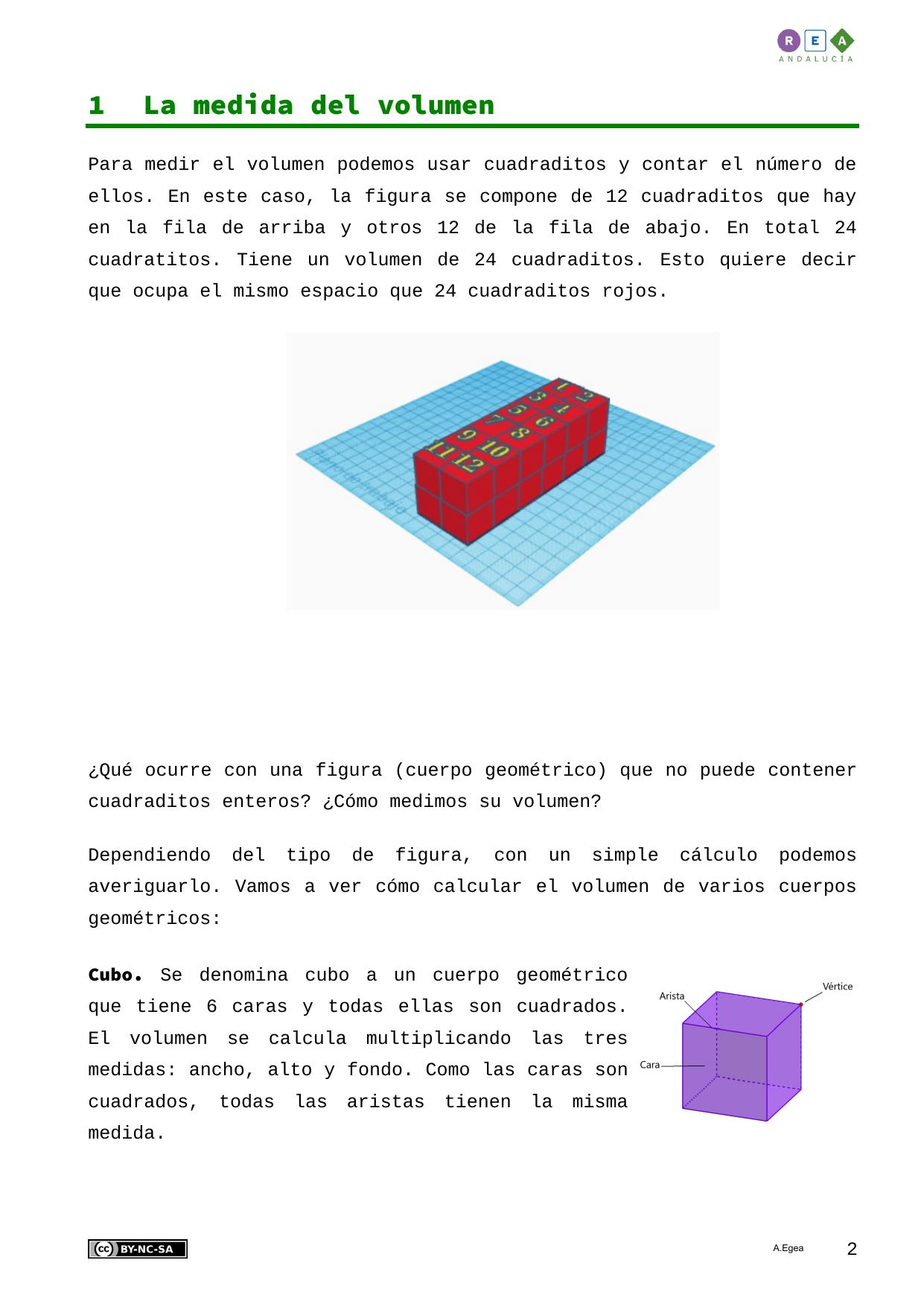 imagen perteneciente a la segunda página del documento PDF 'La medida del volumen'