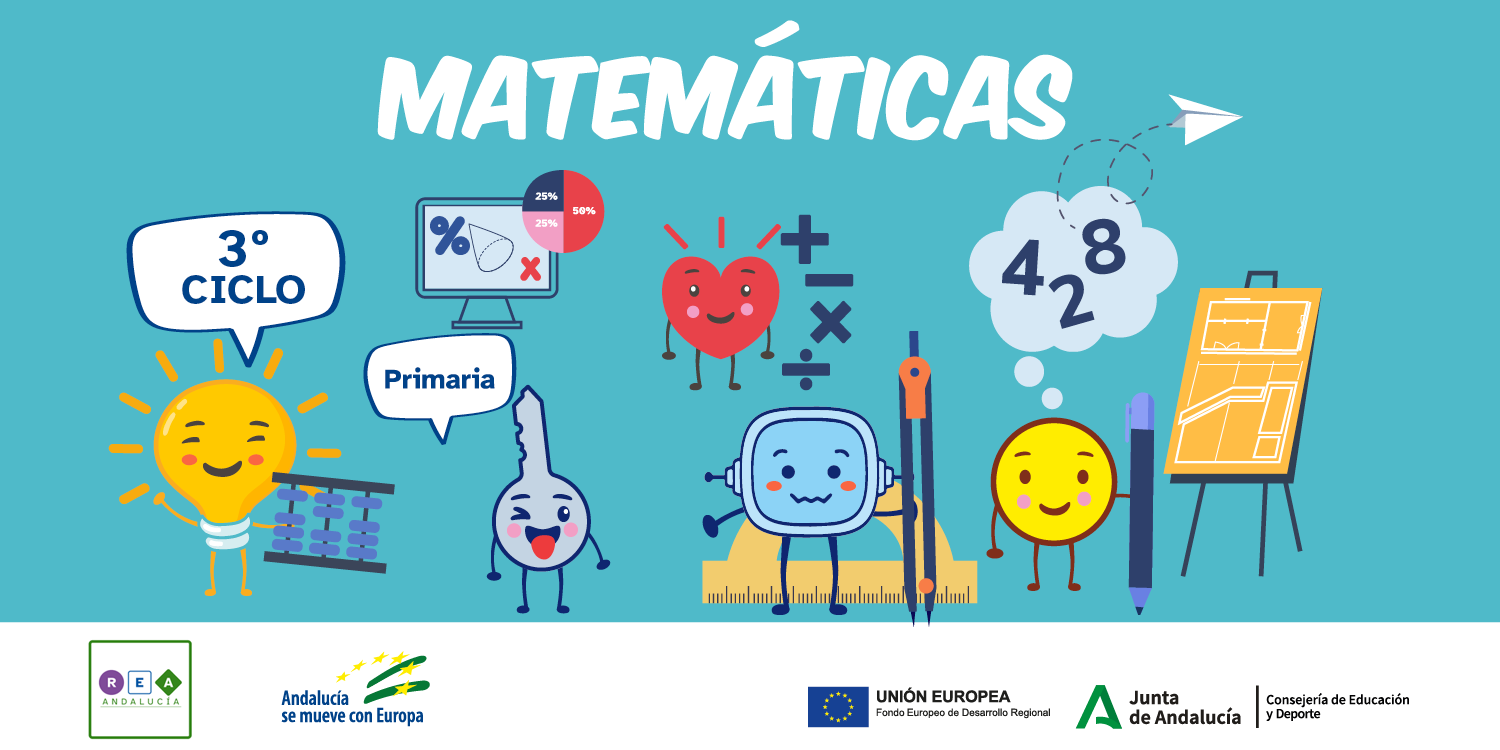 Imagen de la portada del REA 1 del tercer ciclo de primaria de matemáticas