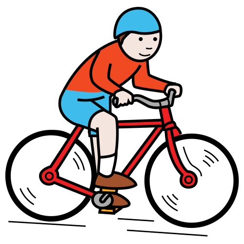 niño pedaleando sobre una bicicleta