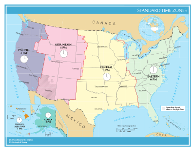 Mapa de estados unidos de américa