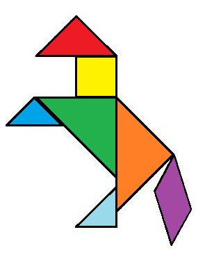 Caballo tangram