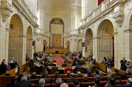 Foto del interior del Parlamento de Andalucía