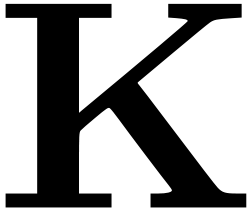 Letra K