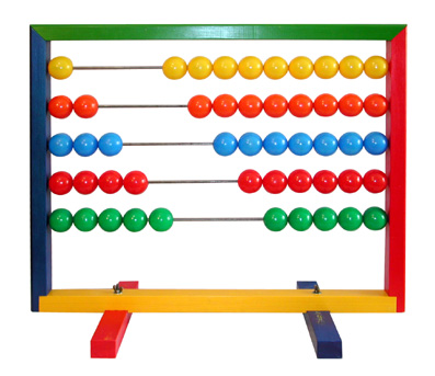 ábaco de colores vivos
