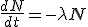 desintegración radiactiva