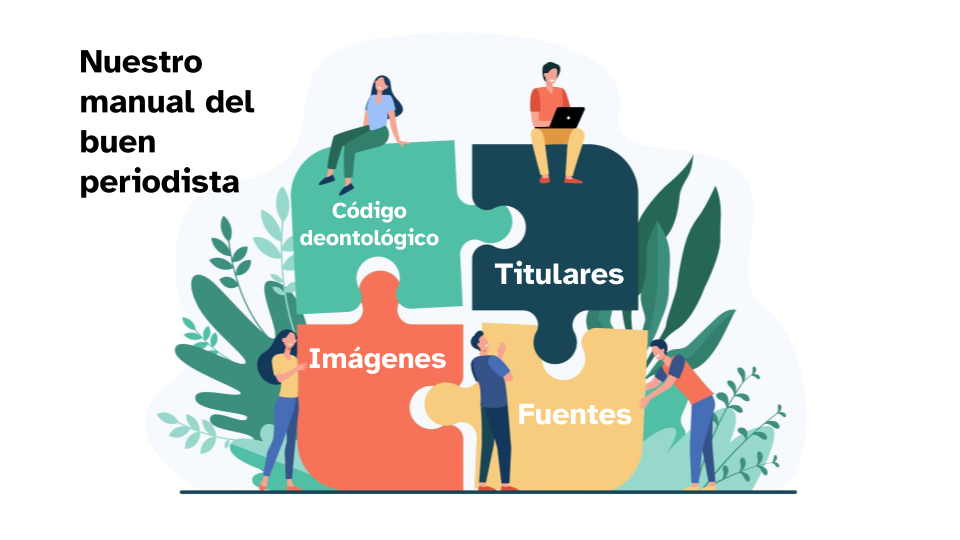 Piezas de un puzzle con los nombres de cada apartado de nuestro manual