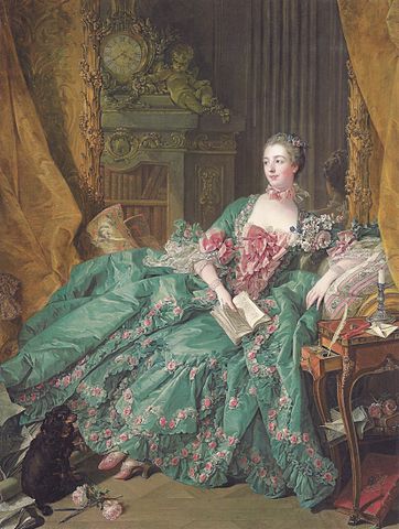 Boucher, Retrato de Madame de Pompadour, 1756
