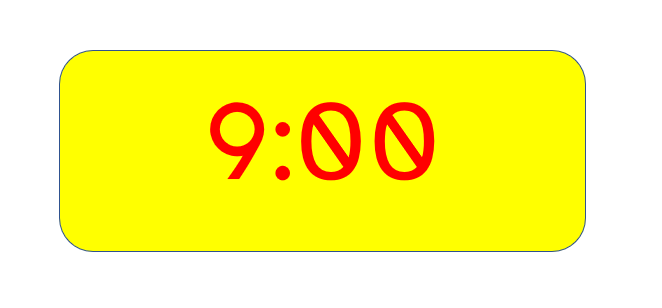 la imagen muestra un reloj que marca las nueve en un reloj digital