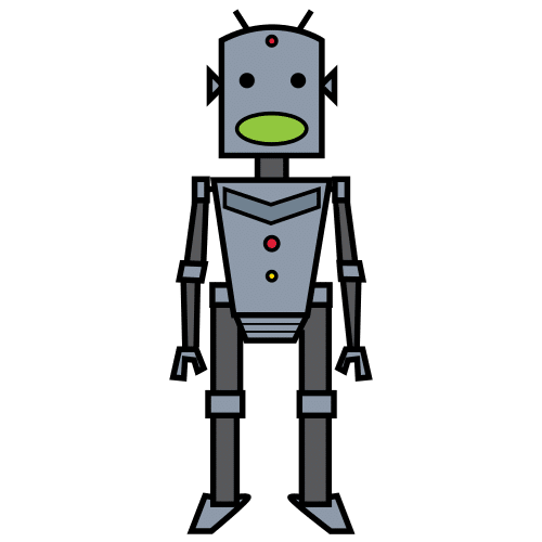  La imagen muestra un robot de juguete