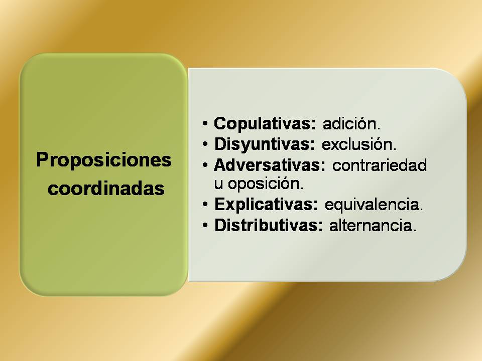 Proposiciones coordinadas
