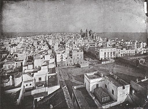 Vista de Cádiz desde su cámara oscura, la Torre de Tavira
