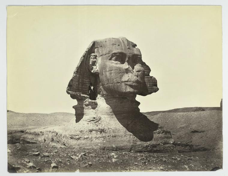 l gran Esfinge en una fotografía sobre papel de albúmina, 1867