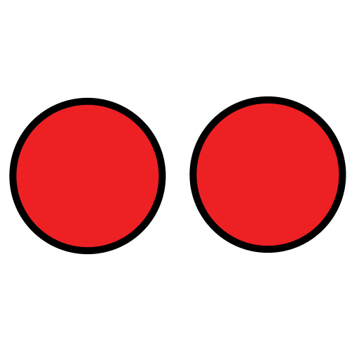 Dos círculos rojos