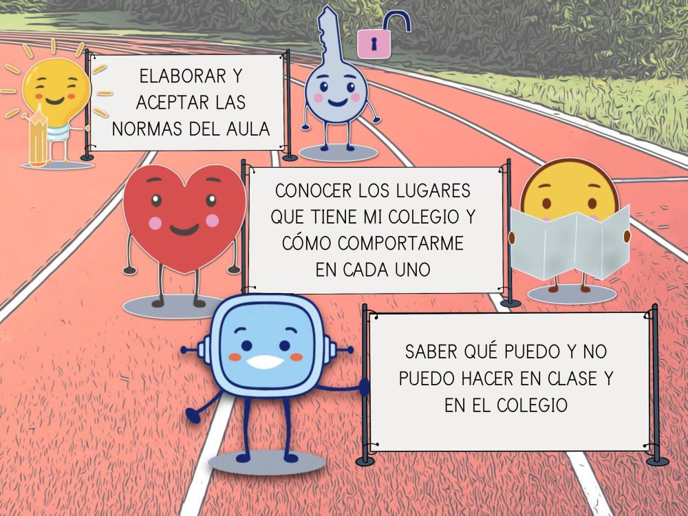 Rétor, Kardias, Lumen, Clavis y Motus presentan los objetivos que vamos a trabajar.