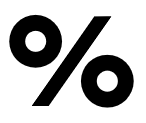Imagen del símbolo de porcentaje