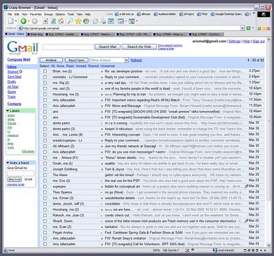 La imagen muestra la bandeja de entrada de un correo electrónico.