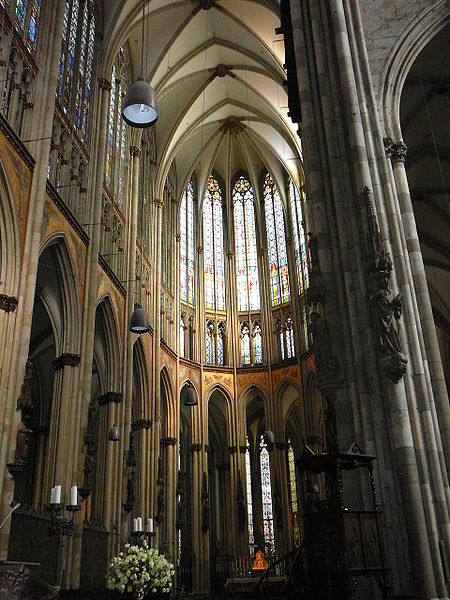 Interior de la Catedral de Colonia. Alemania. Siglo XIII - XIV