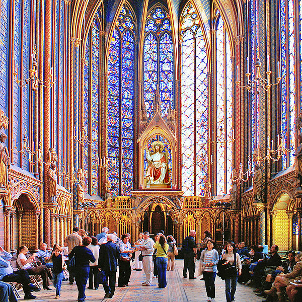 Interior de la Sainte Chapelle. París. Siglo XIV.