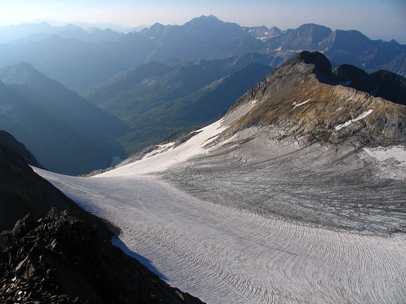 Glaciar del Pic Montferrat en los Pirineos