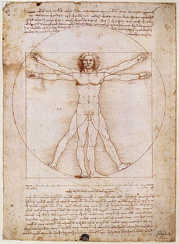 El Hombre de Vitruvio de Leonardo, símbolo del Renacimiento